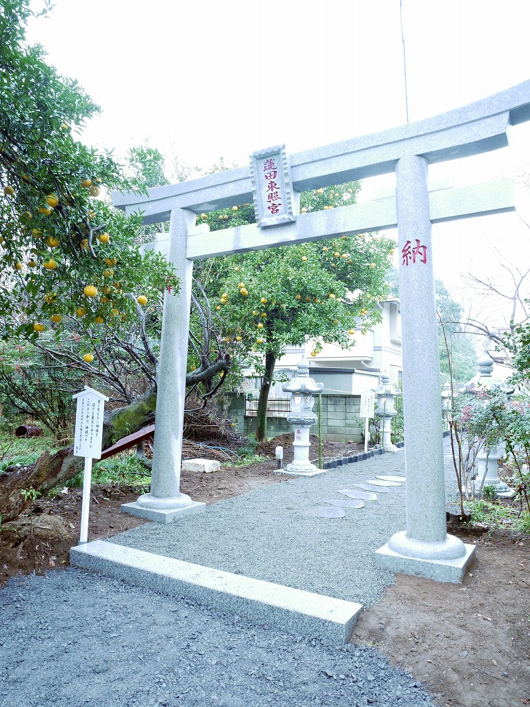 蓮田東照宮　表参道